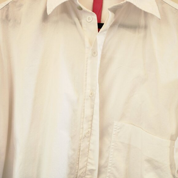 Yohji Yamamoto Takeshi Kosaka By Y's Pink Label White Shirt Removable Slv Sz 2 - Picture 7 of 16